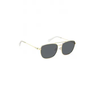Polaroid, Ochelari de soare aviator, cu lentile polarizate, Auriu, Gri antracit, 59-16-145