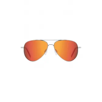 Polaroid, Ochelari de soare aviator, Visiniu, Argintiu, 52-12-135