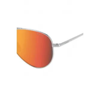 Polaroid, Ochelari de soare aviator, Visiniu, Argintiu, 52-12-135