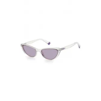 Polaroid, Ochelari de soare cat-eye polarizati, Gri deschis/Lila, 57-15-140 Standard