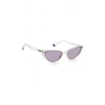Polaroid, Ochelari de soare cat-eye polarizati, Gri deschis/Lila, 57-15-140 Standard
