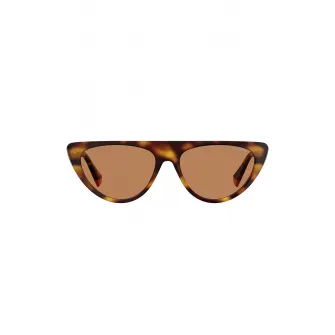 Polaroid, Ochelari de soare cat-eye polarizati, Maro inchis/Maro camel, 54-16-140 Standard
