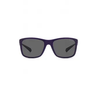 Polaroid, Ochelari de soare cu lentile polarizate si detalii contrastante, Albastru Violet, 49-16-130