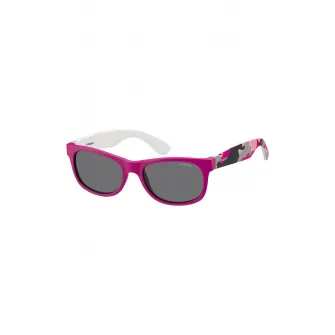 Polaroid, Ochelari de soare patrati polarizati, Negru, Fucsia, Gri cenusiu, 43-15-120