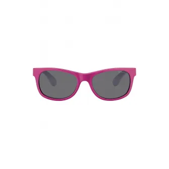Polaroid, Ochelari de soare patrati polarizati, Negru, Fucsia, Gri cenusiu, 43-15-120