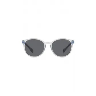 Polaroid, Ochelari de soare polarizati cu brate contrastante, Transparent, Gri, Albastru, 45-16-125