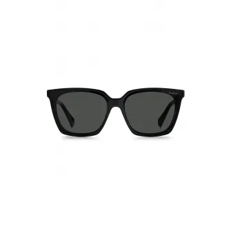 Polaroid, Ochelari de soare polarizati cu lentile patrate, Negru, 62-13-140 Standard