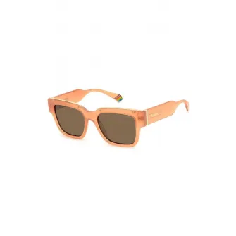 Polaroid, Ochelari de soare polarizati unisex, Portocaliu, 52-18-140