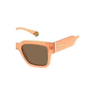 Polaroid, Ochelari de soare polarizati unisex, Portocaliu, 52-18-140