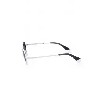 Polaroid, Ochelari de soare unisex cu lentile ovale polarizate, Gri deschis, 51-20-145 Standard