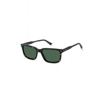 Polaroid, Ochelari de soare wayfarer polarizati, Maro inchis, 55-17-145