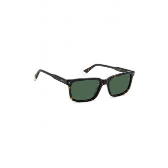 Polaroid, Ochelari de soare wayfarer polarizati, Maro inchis, 55-17-145