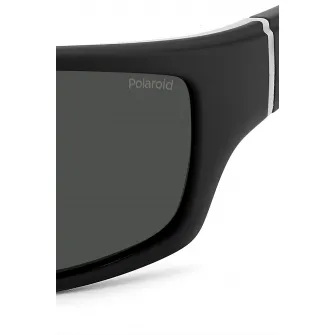 Polaroid, Ochelari de soare wrap cu lentile polarizate, Negru, 65-17-125