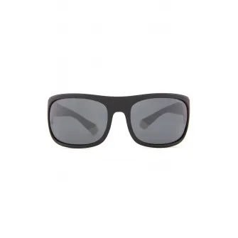 Polaroid, Ochelari de soare wrap polarizati, Negru, Gri, 66-18-125