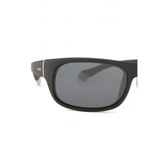 Polaroid, Ochelari de soare wrap polarizati, Negru, Gri, 66-18-125