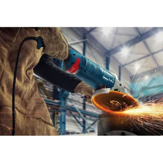 Polizor unghiular Bosch Professional 06018C2300, 2400 W, 8500 RPM, 180 mm diametru disc, M14, capac protectie, cheie pentru splinturi, cutie carton, flansa de prindere, maner suplimentar, piulita de strangere