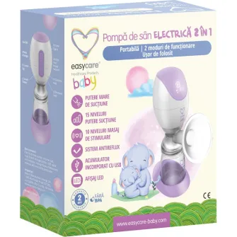 Pompa de san electrica 2in1 EasyCare Baby, Portabila