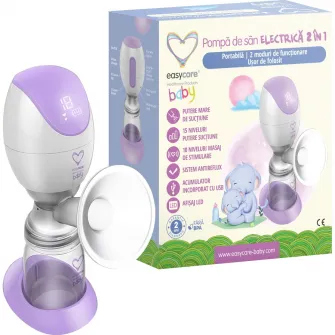 Pompa de san electrica 2in1 EasyCare Baby, Portabila