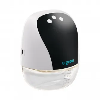 Pompa de san electrica si portabila U-Grow, display LED, functie de memorie, capacitate 180 ml, hands free