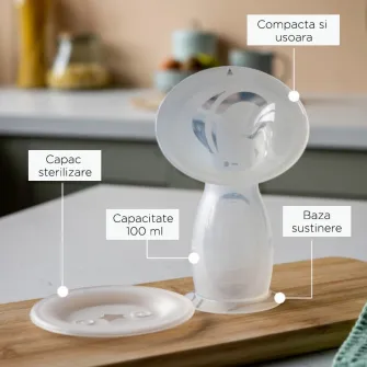 Pompa de san manuala Tommee Tippee Made for Me, din silicon