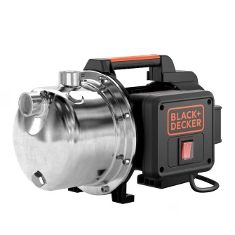 Pompa de suprafata BlackDecker 1100w, debit 4600l/h, inaltime maxima de refulare 45m, presiune maxima 4.5 bar