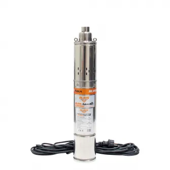 Pompa submersibila apa curata de adancime Ruris Aqua 40,corp inox, 750 W, 30 l/min debit apa, 100 m inaltime refulare, 15 m adancime absorbtie, 35°C temperatura maxima