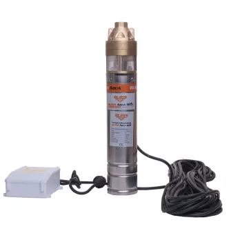 Pompa submersibila apa curata Ruris Aqua 105,corp inox, 1500 W, 2.6m?/h debit apa, 140 m inaltime refulare, 15 m adancime absorbtie, 35°C temperatura maxima, 30 m lungime cablu
