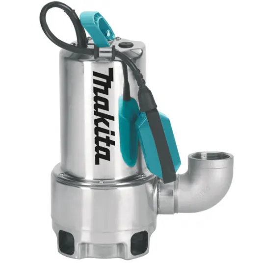 Pompa submersibila apa murdara Makita PF1110,corp inox, 1100 W, 15000 l/h debit apa,absorbtie 5 m,inaltime refulare 10 m, cablu alimentare 10 m