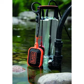Pompa submersibila Black & Decker 1100w, debit 16500l/h, inaltime maxima de refulare 10.5m, presiune maxima 1.05 bar
