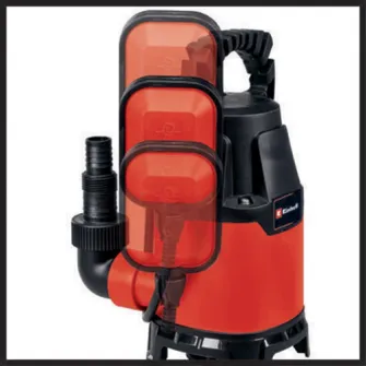 Pompa submersibila cu flotor pentru apa murdara Einhell GC-DP 3325, 330 W, debit maxim 9500 l/h, inaltime maxima refulare 6 m, absorbtie 7 m, particule straine max. 25 mm,presiune max. 0.6 bar,cablu alimentare 10 m