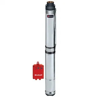 Pompa submersibila de adancime Einhell GC-DW 1300 N, 1300 W, apa curata,carcasa otel,debit maxim 5000 L/h, inaltime maxim 65 m, imersiune maxim 20 m, diametru pompa 120 mm,panou comanda extern