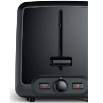 Prajitor de paine Bosch DesignLine TAT4P424, 970W, 2 felii de paine, Rosu