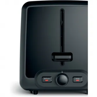 Prajitor de paine BOSCH DesignLine TAT4P427, 2 felii, 970W, Negru/ bej