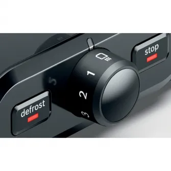 Prajitor de paine BOSCH DesignLine TAT4P427, 2 felii, 970W, Negru/ bej