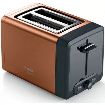 Prajitor de paine Bosch DesignLine TAT4P429, 970W, 2 felii de paine, Cupru