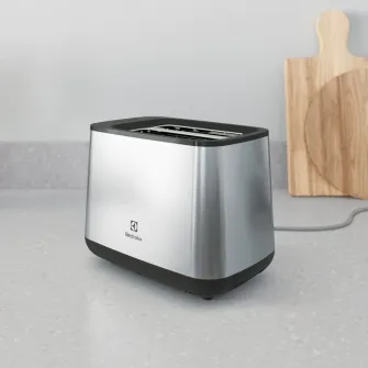 Тостер Electrolux E3T1-3ST, 800 Вт, 2 ломтика, 7 температурных режимов, Нержавеющая сталь