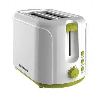 Prajitor de Paine Heinner Charm, 750W, 6 setari, Alb/Verde