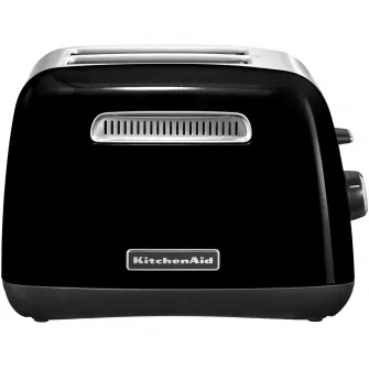 Prajitor de paine KitchenAid 5KMT2115EOB, 2 sloturi si 5 grade de rumenire, 1100W, onyx black