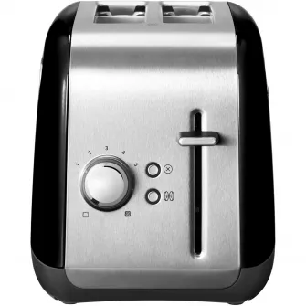 Prajitor de paine KitchenAid 5KMT2115EOB, 2 sloturi si 5 grade de rumenire, 1100W, onyx black