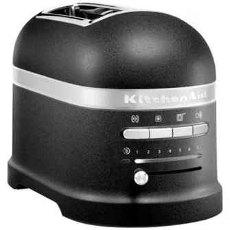 Prajitor de paine KitchenAid Artisan 5KMT2204EBK, 2 sloturi, 1250 W, cast iron black