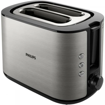Prajitor de paine Philips Viva Collection HD2650/90, 950 W, 8 niveluri de rumenire, Inox