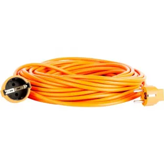 Prelungitor de gradina Bachmann, cu fisa si priza, cablu HO5VV-F 3G1, 10m, Orange