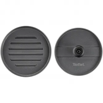 Presa pentru burger Tefal, aluminiu, invelis Antiaderent, diametru 12 cm, compatibil cu masina de spalat vase, gri  negru