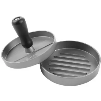 Presa pentru hamburger Hendi, aliaj aluminiu cu strat anti-aderent, ø12 cm