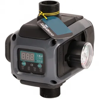 Prescontrol/Presostat electronic 1.1 KW Evosanitary Plus, putere 1100 W, presiune maxim 9.8 bar, diametru exterior 1 inch, presiune reglabila 1.3 - 9.8 bar, reglare presiune pornire-oprire