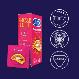 Prezervative Durex Pleasure Me, 12 bucati