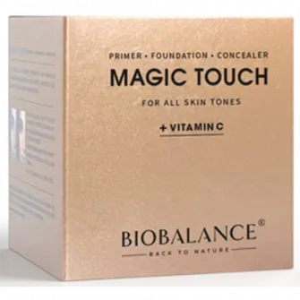 Primer, fond de ten si anti-cearcan Bio Balance Magic Touch cu vitamina C, 30 ml