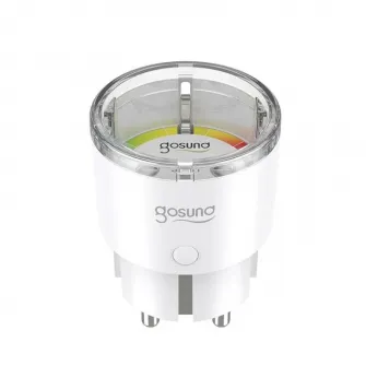 Priza inteligenta Gosund EP2, Wi-Fi, 10A, monitorizare consum energie, Smart Life, Tuya