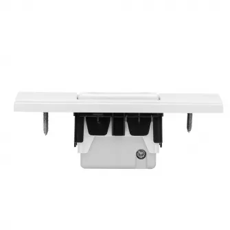 Priza simpla Gewiss 2M, pentru doza 3M, 16A, plastic, Alb