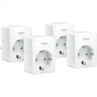 Priza TP-Link Wi-Fi Mini Smart Tapo P100, 4pack